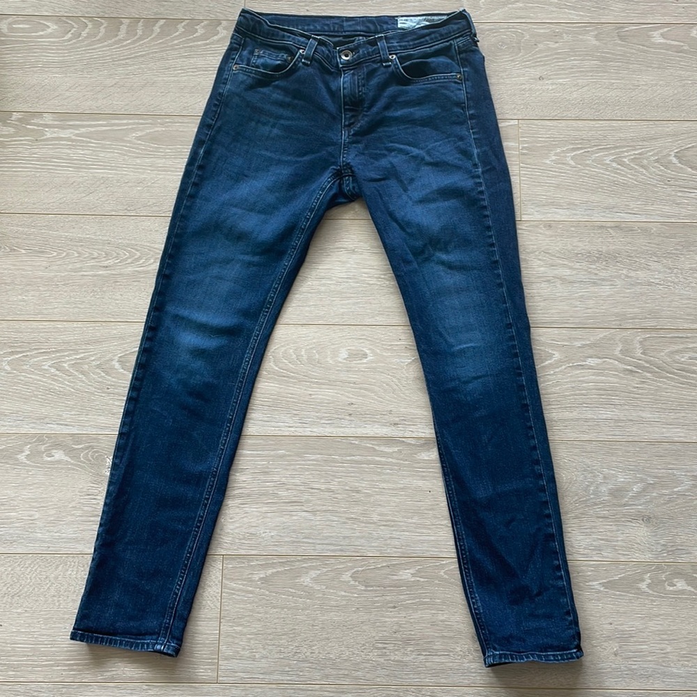 Rag & Bone denim jeans, classic fit and timeline blue color